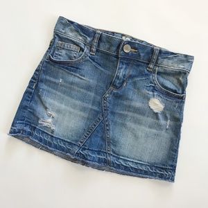 ☀️ GAP | 1969 Distressed Denim Skirt